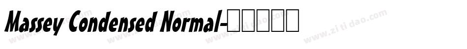 Massey Condensed Normal字体转换